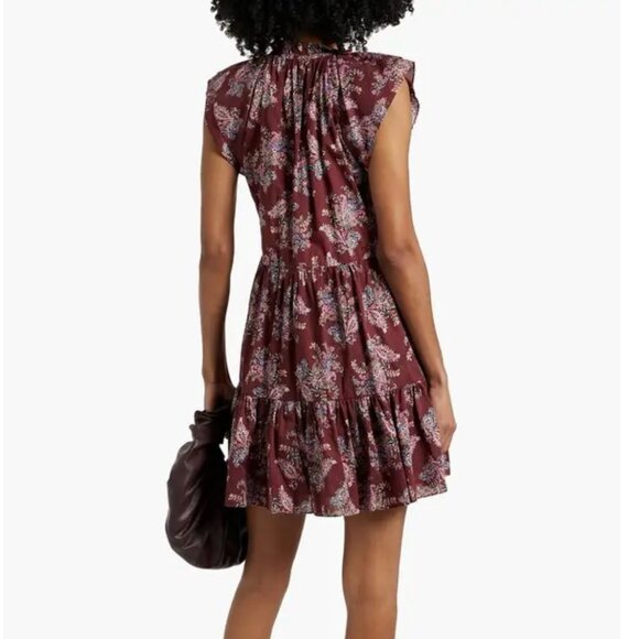 VERONICA BEARD Zee Tiered Mini Dress Size 8 - Picture 2 of 10